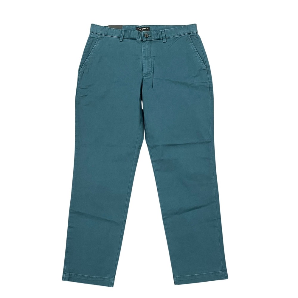 Banana Republic Athletic‎ Fit Lived-In Chino Pants Teal Blue Mens 33x30 Preppy